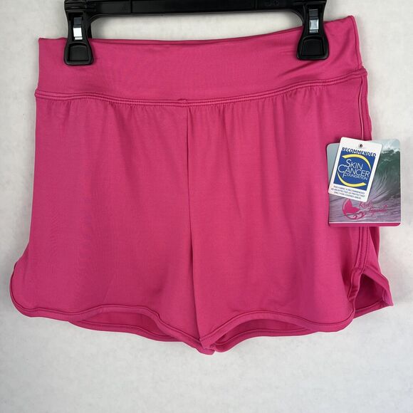 Reel Legends Girls Shorts Sz M Tickled Pink Lightweight Athletic Brief Built In - Picture 1 of 6